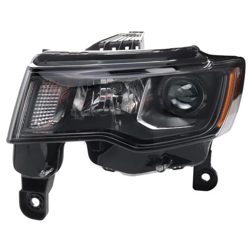 TRQ Driver Side Headlight Assembly Compatible with 2017-2022 Jeep Grand Cherokee 2022 Grand Cherokee WK CH2502309 - Image 1