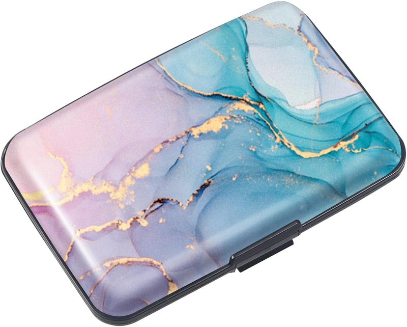 Coco Rossi Mini Credit Card Holder for Women or Men,RFID Blocking Slim Hard Card Case ID Case Travel Wallet - Image 1