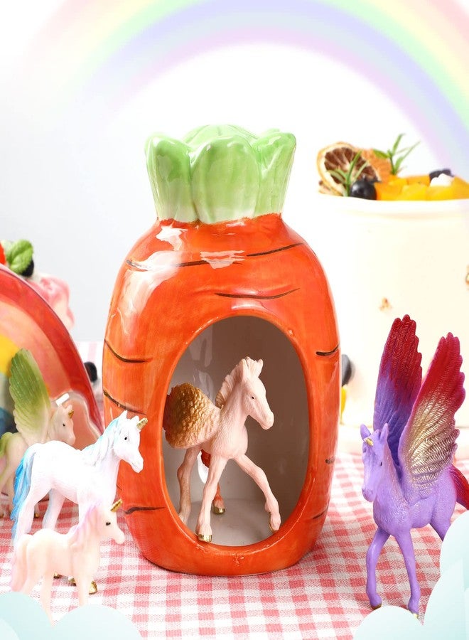 Charniol 16 Pcs Unicorn Figurine Set Includes 12 Pcs Mini Unicorn Figures Figurines Small Plastic 4 Horse Figures for Birthday Christmas Supplies - Image 4
