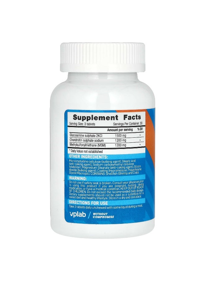vplab Vplab, Glucosamine Chondroitin MSM, 90 Tablets  - Image 2