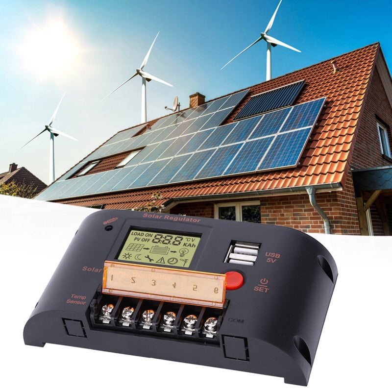 Solar Charge Controller 10A: Intelligent Multi-Purpose LCD Controller - PV-Power Tech, Flexible Parameter Settings For 12V 24V Lead-Acid & Lithium Battery Systems - Image 3