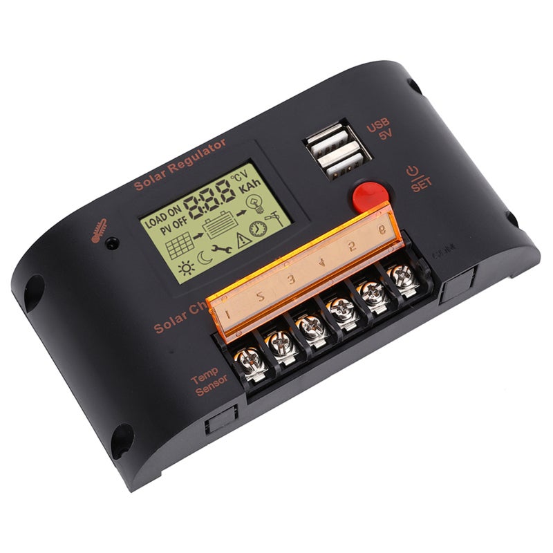 Solar Charge Controller 10A: Intelligent Multi-Purpose LCD Controller - PV-Power Tech, Flexible Parameter Settings For 12V 24V Lead-Acid & Lithium Battery Systems - Image 5