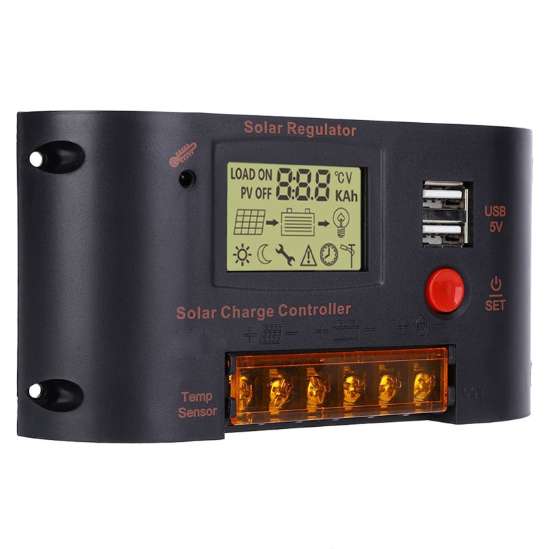 Solar Charge Controller 10A: Intelligent Multi-Purpose LCD Controller - PV-Power Tech, Flexible Parameter Settings For 12V 24V Lead-Acid & Lithium Battery Systems - Image 4