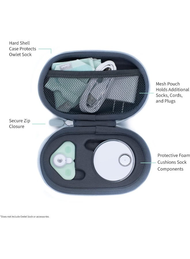Owlet Dream Sock Travel Case - Cord Organizer and Case for Dream Sock Foot Baby Monitor - Protects Your Smart Baby Monitor When On-The-Go - Image 2