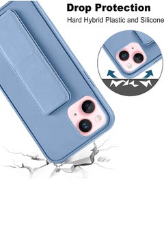Wtech TPU Rubber Silicone Hand Grip Protective Phone Case Cover For Apple iPhone 15 Plus Sky Blue  - Image 5