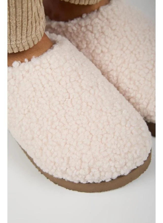 Manijero  (Orlina) Women's Tedy Sabo Platform Beige Slipper. for Women | Best Price UAE