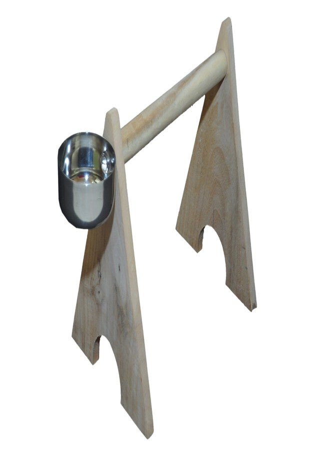 KSK Portable Wooden Bird/Parrot Stand Play Stand (LARG) - Image 2