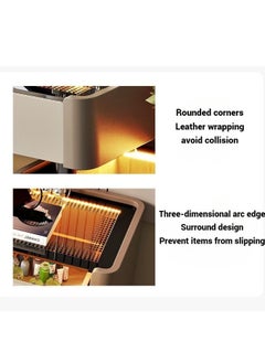 AWD Vanity Table with Chair and LED Mirror White Dresser for Women Makeup Table with Storage Drawers and Built-in Lighting Dressing Table for Bedroom Beauty Room Dressing Room  - Image 2