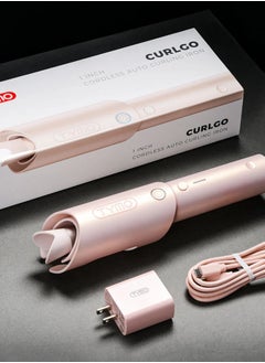 TYMO Curlgo Cordless Auto Curling Iron - Pink  - Image 2