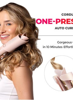 TYMO Curlgo Cordless Auto Curling Iron - Pink  - Image 3