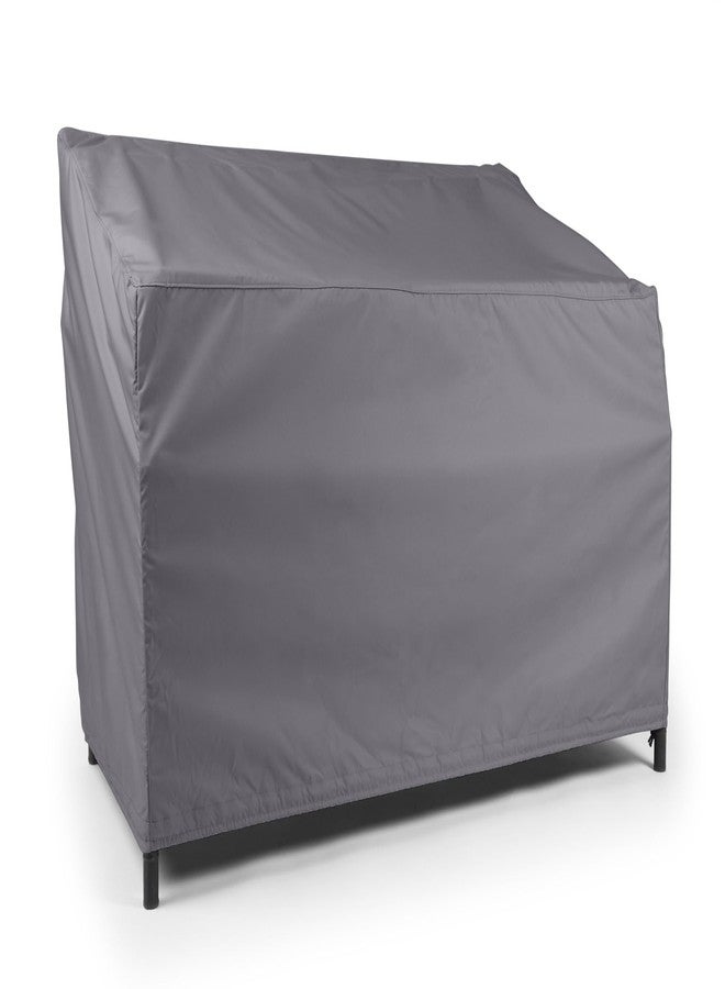 Covermates Classic Outdoor Glider Cover - Durable 12-Gauge Vinyl with Polyester Lining, Elastic Hem & Mesh Vent for Moderate Weather Patio Furniture Protection , 56W x 34D x 38H, Black - Image 1