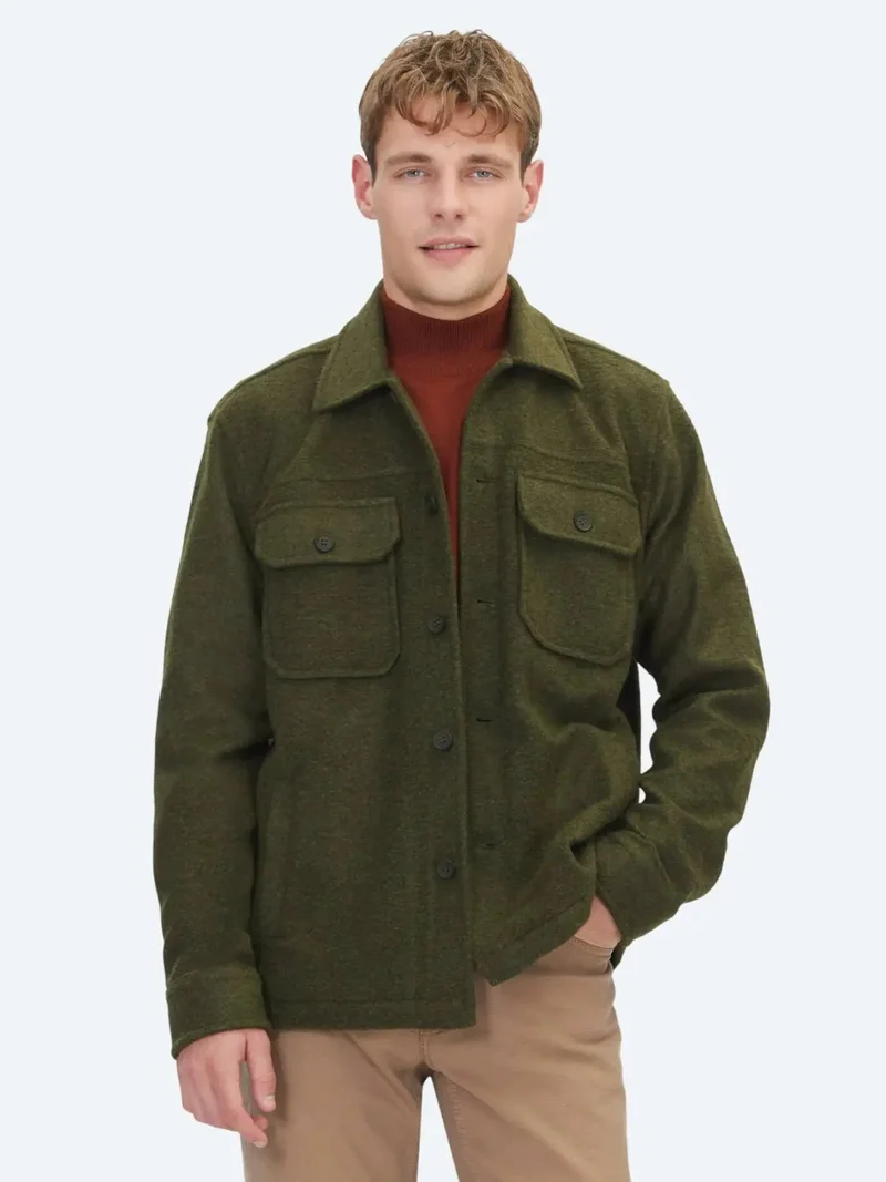 كيب قميص كاكي