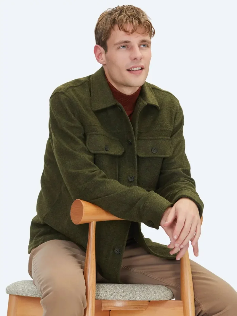 كيب قميص كاكي