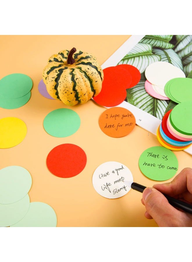 FOBSME 600 Pcs 2 Inch Round Cutouts Paper Circles Assorted Color Round Cut-Out Accents Construction Paper Circles Shape Die Cuts for Kids DIY Craft Project Back to School Classroom Bulletin Board Decor - Image 4