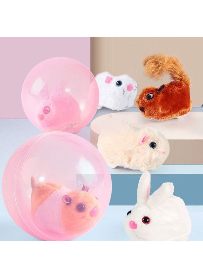 Simulation Electric Bunny Rolling Ball Hamster Pink Running Ball Squirrel Children Plush Baby Learning To Climb Toy Cat-Color:ABC-138846-Big Head Mouse - Image 5
