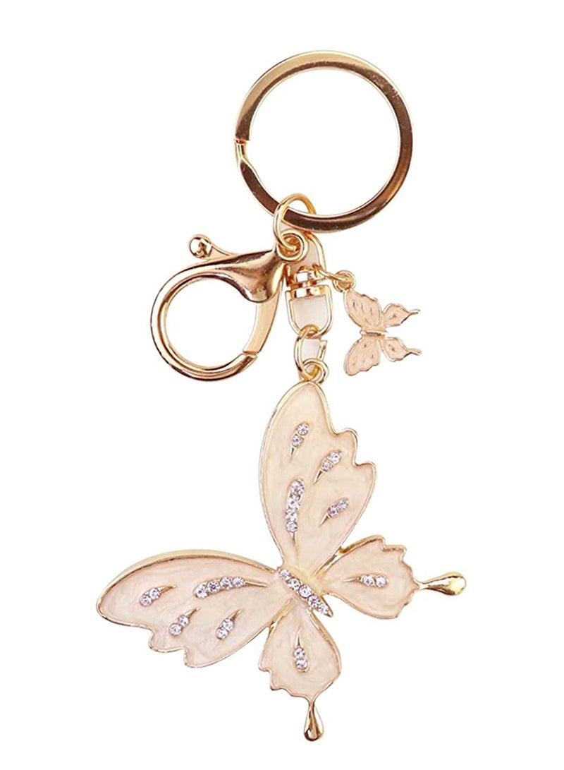 Y&D Butterfly Keychain, Cute Key Chains, Gift, Crystal Bling Diamond keychain, Accessories for Women Car Keys  - Image 1