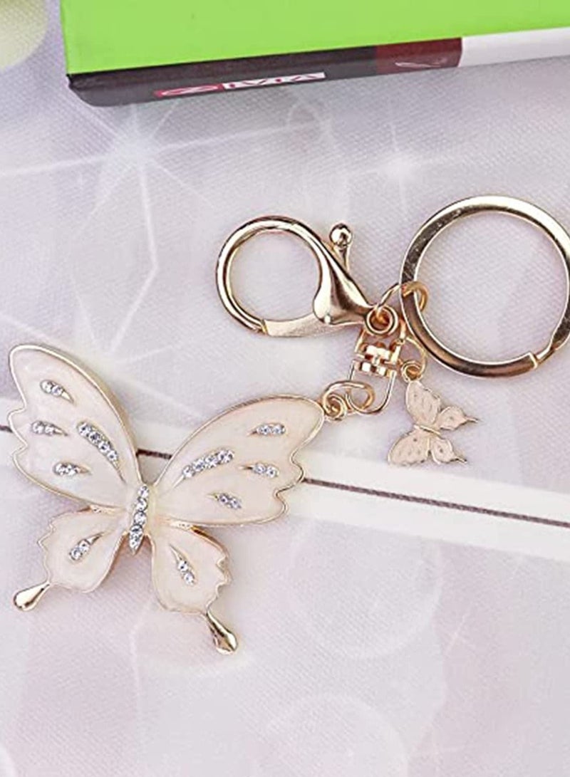 Y&D Butterfly Keychain, Cute Key Chains, Gift, Crystal Bling Diamond keychain, Accessories for Women Car Keys  - Image 5