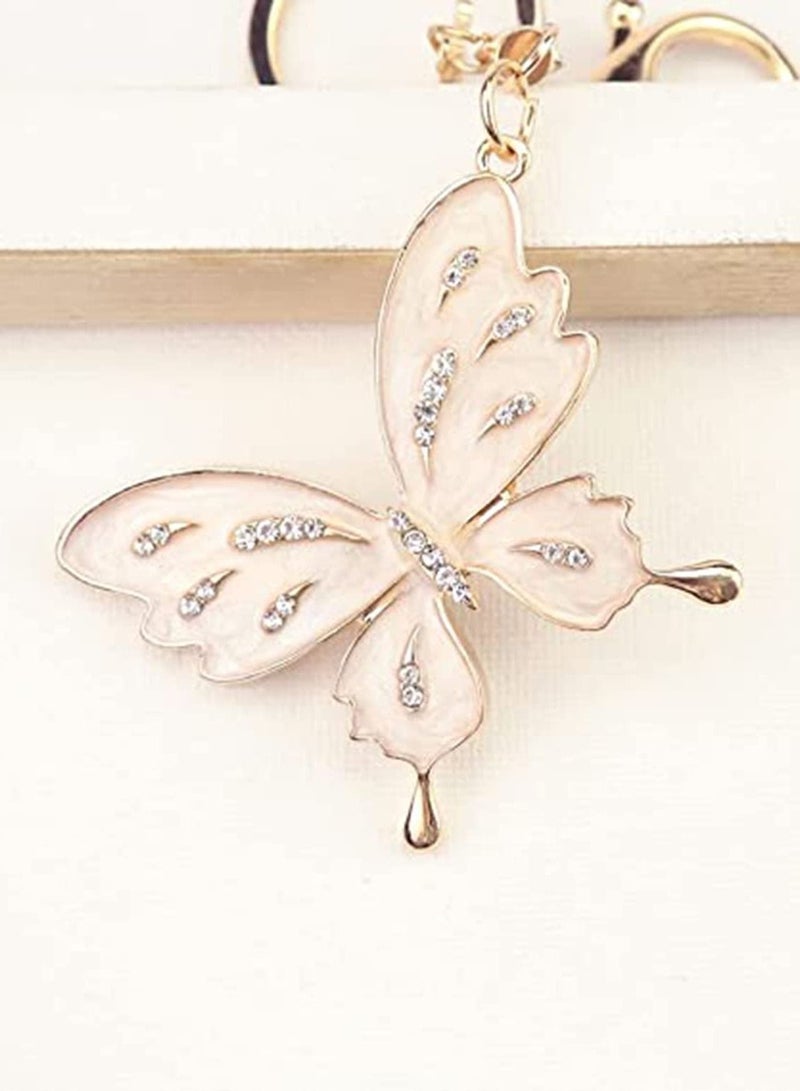 Y&D Butterfly Keychain, Cute Key Chains, Gift, Crystal Bling Diamond keychain, Accessories for Women Car Keys  - Image 4