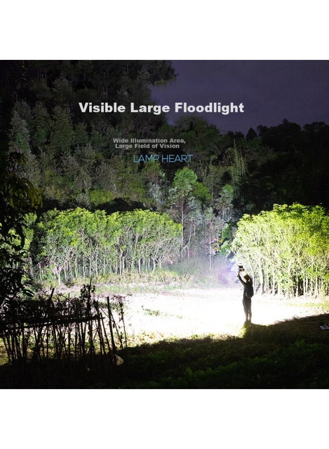 SMILING SHARK Smiling Shark 64 Solar-powered Rechargeable Emergency Outdoor Floodlight For Home, Camping Tent, Portable Handheld Searchlight  - Image 3