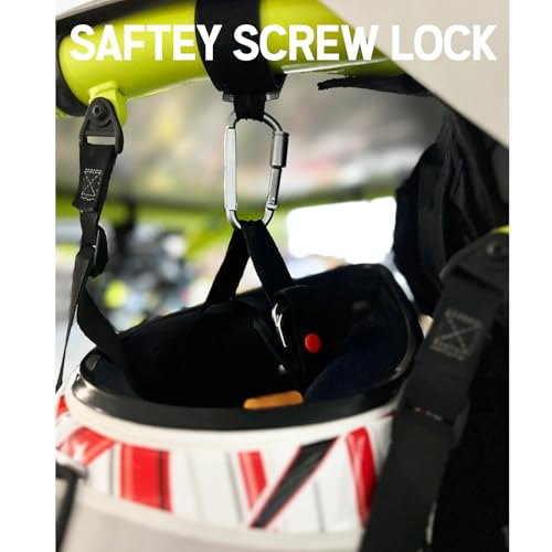 UNIGT 2 Pack UTV Hook for Hanging Headsets Helmet and Goggles Multipurpose Carabiners for Electric Scooter Owner Fits 1520 SXS Roll Cage Accessory Hook Hanger Black - Image 3