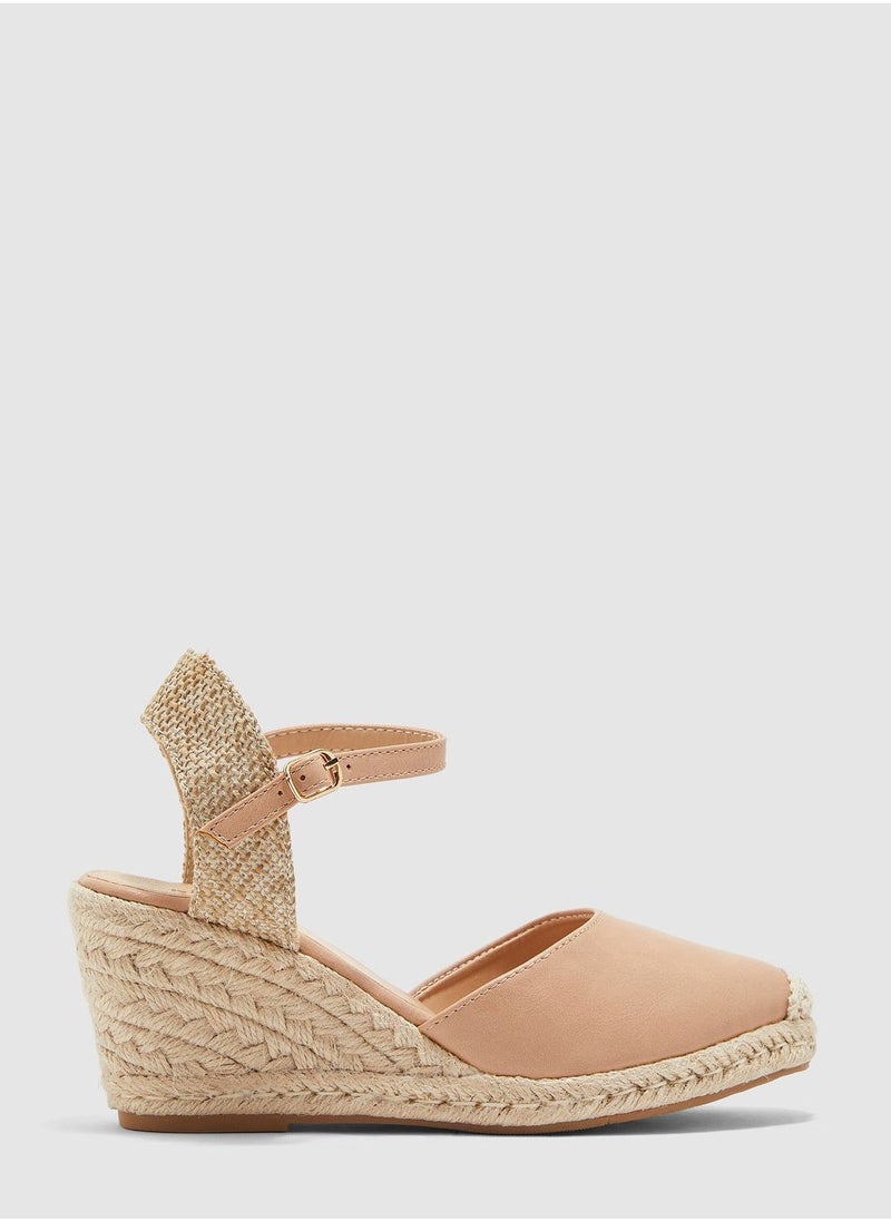 ELLA Closed Toe Espadrille Wedge Sandals  - Image 1