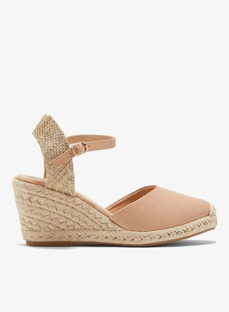 ELLA Closed Toe Espadrille Wedge Sandals