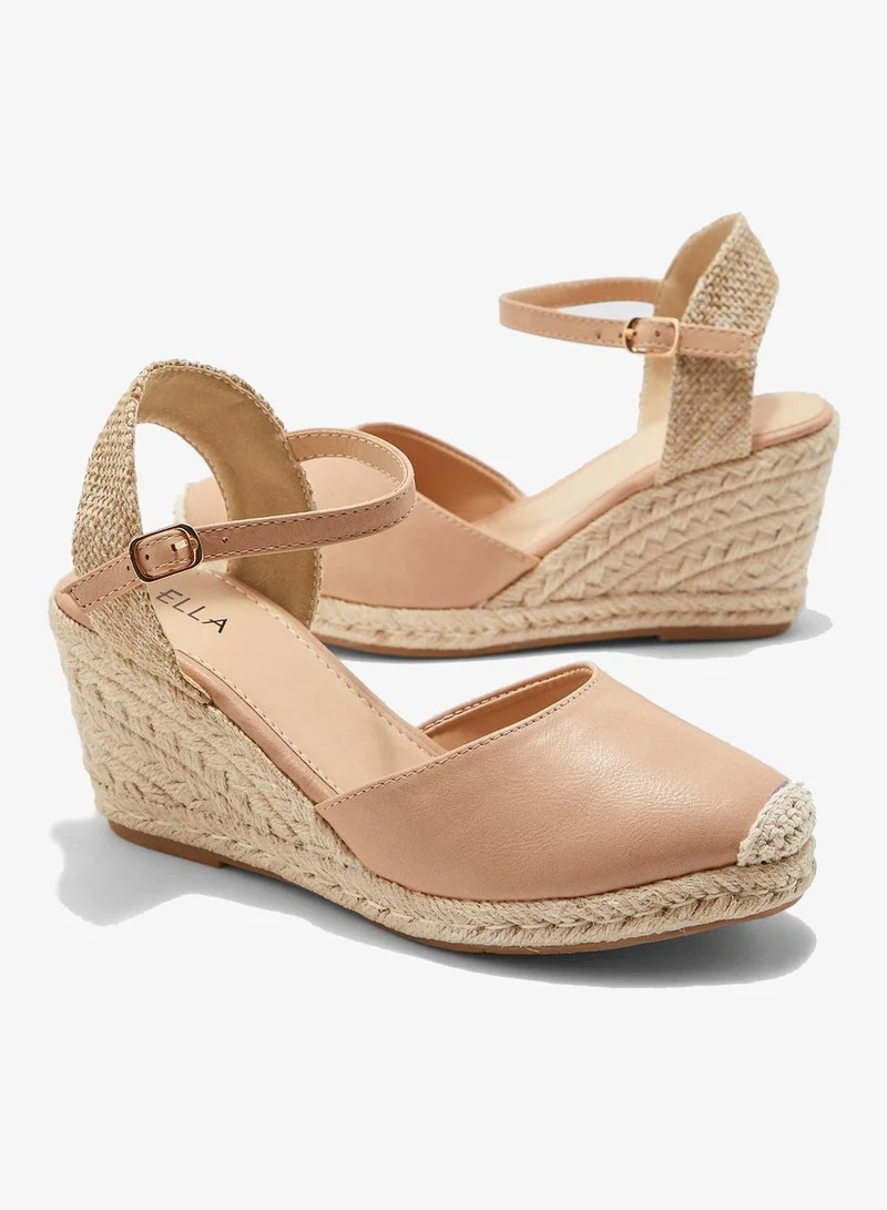 ELLA Closed Toe Espadrille Wedge Sandals