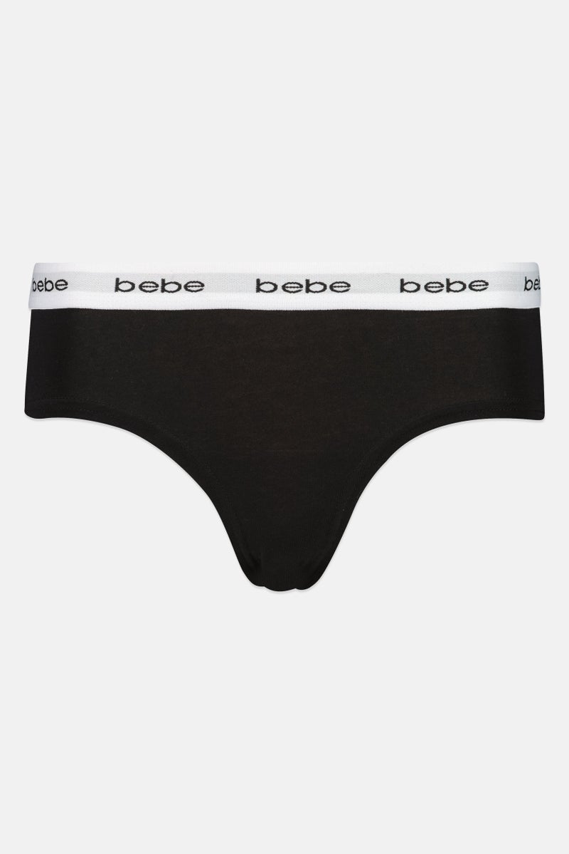 bebe Women 3 Pieces Brand Logo Booty Panties, Multicolor - Image 3