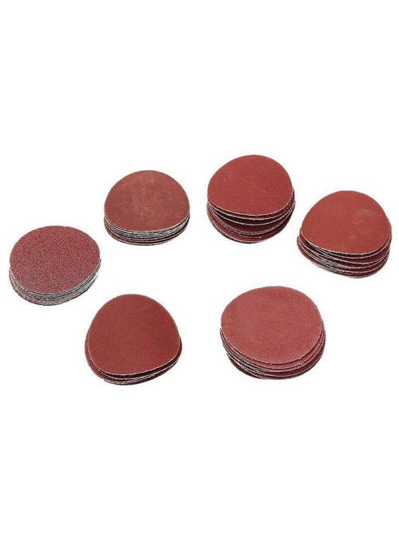 DIY Crafts DIY Crafts CTDIYHI32725 25mm 1inch Sandpaper Disc Hook and Loop Sanding Sander Shank Backing Pad Kit Grits 6080100120240 Pack  - Image 2