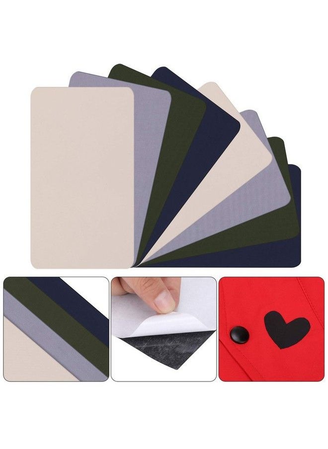 WILLBOND 8 Pieces Nylon Repair Patches Selfadhesive Nylon Patch Waterproof Lightweight Repair Patches For Clothing Down Jacket Tent Cloths Bag  - Image 4