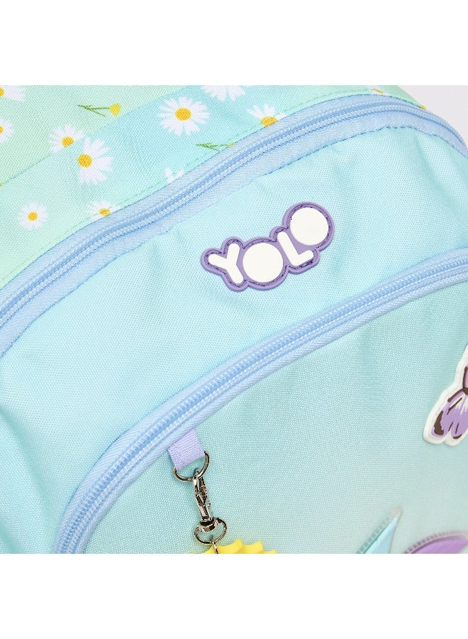 YOLO 17.5 Inches-Backpack-Vane-2 Cmprts- (Polyester) Blue \ 31X16X44.45 - Image 4