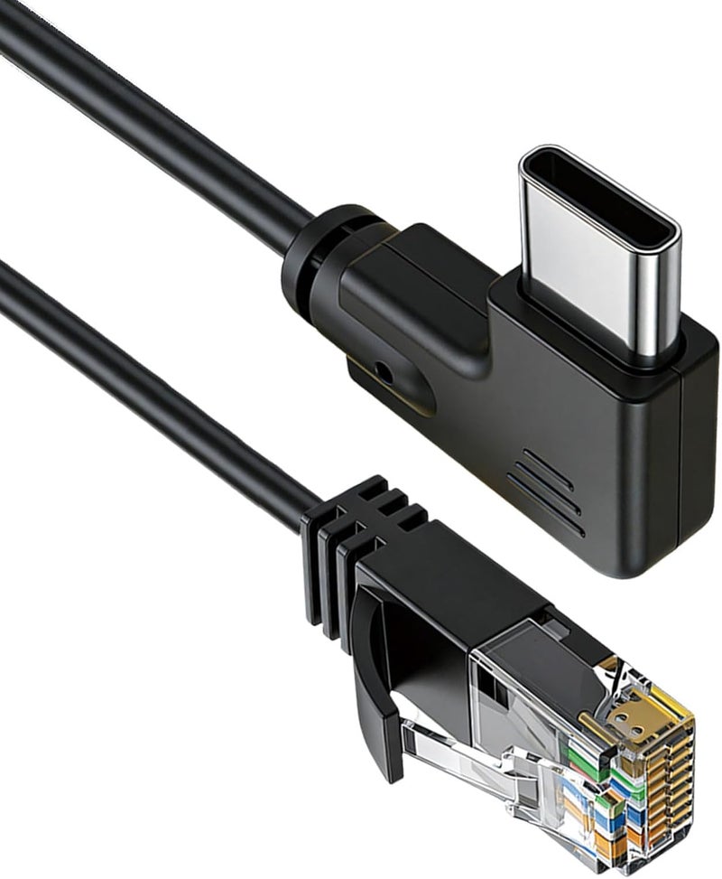 محول كابل إيثرنت من USB-C إلى RJ45 بطول 150 سم/300 سم، من نوع C إلى RJ45، مناسب لأجهزة اللابتوب والهواتف، بسرعة نقل بيانات جيجابت - Image 1