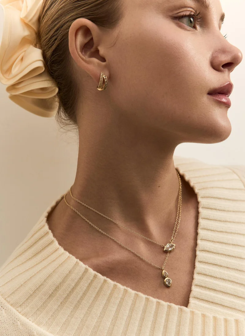 Lichi  Double chain with drop pendants for Women | Best Price UAE