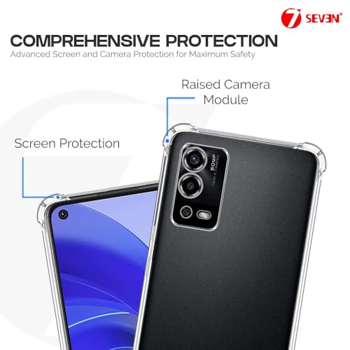 7-Seven 7SEVEN® Back Cover for Oppo A55 4G Transparent Mobile Back Case Shock Proof Design Camera Edges Protection Crystal Clear Phone Case Silicon Soft TPU and Flexible Bumper Phone Cover - Image 3