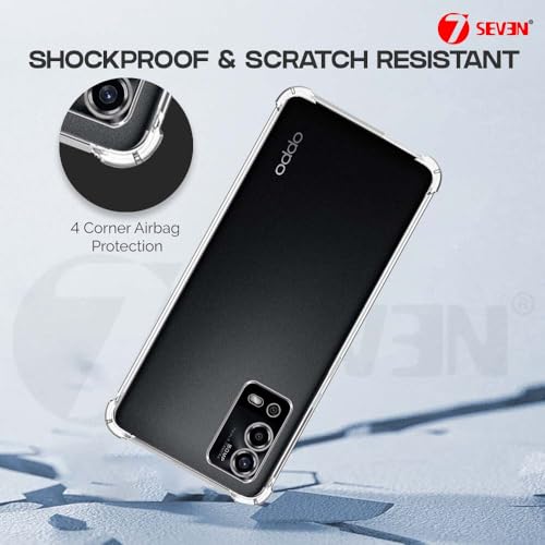 7-Seven 7SEVEN® Back Cover for Oppo A55 4G Transparent Mobile Back Case Shock Proof Design Camera Edges Protection Crystal Clear Phone Case Silicon Soft TPU and Flexible Bumper Phone Cover - Image 4
