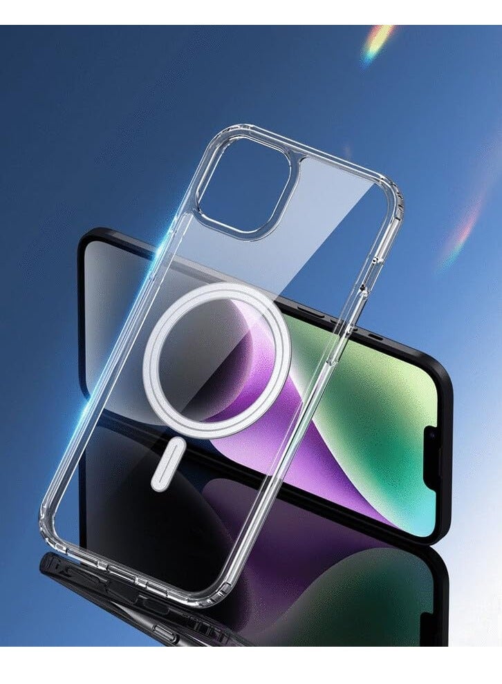 general Iphone 15 Case, Magsafe Phone Case Supports Magnetic Wireless Charging, Shockproof Military-Grade Protection, Scratch-Resistant Back,Classic Hybrid Cover for Iphone 15 Clear - Image 2