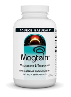 Source Naturals Magtein Magnesium L-Threonate 667mg 180 Capsules  - Image 1