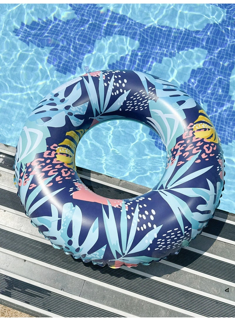 Goolsky 1pc Adult Hawaiian-Themed Inflatable Pool Float - Thick PVC, Large Tropical Leaf Design for Outdoor Pool Parties & Relaxation, Pool Relaxation Gear|Tropical Design|Durable Pool Float, Pool Floats - Image 2