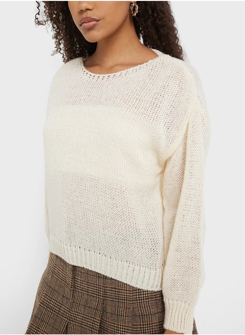 جينجر Light Weight Fine Knit Sweater