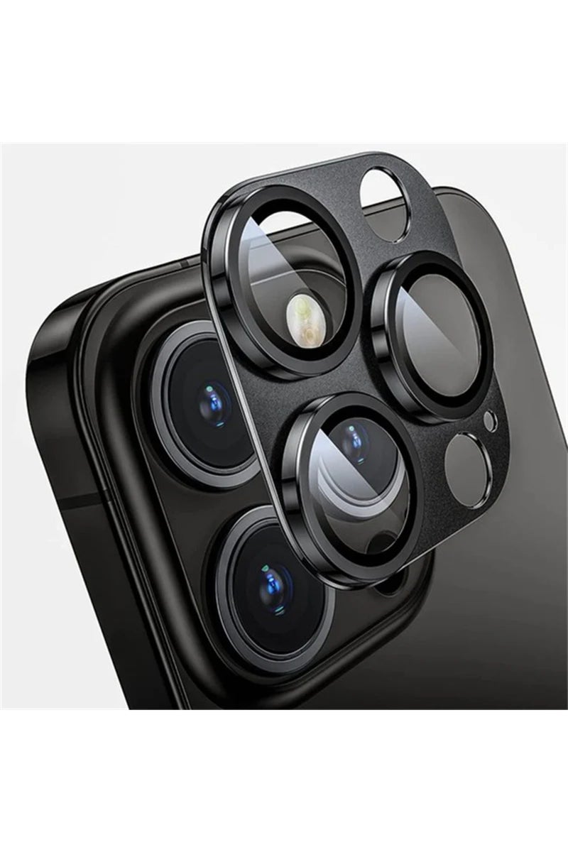 13 Pro Max-13 Pro Titanium Black For IPhone 16 Pro Max 16 Plus Metal Camera Lens Protection Glass Fo