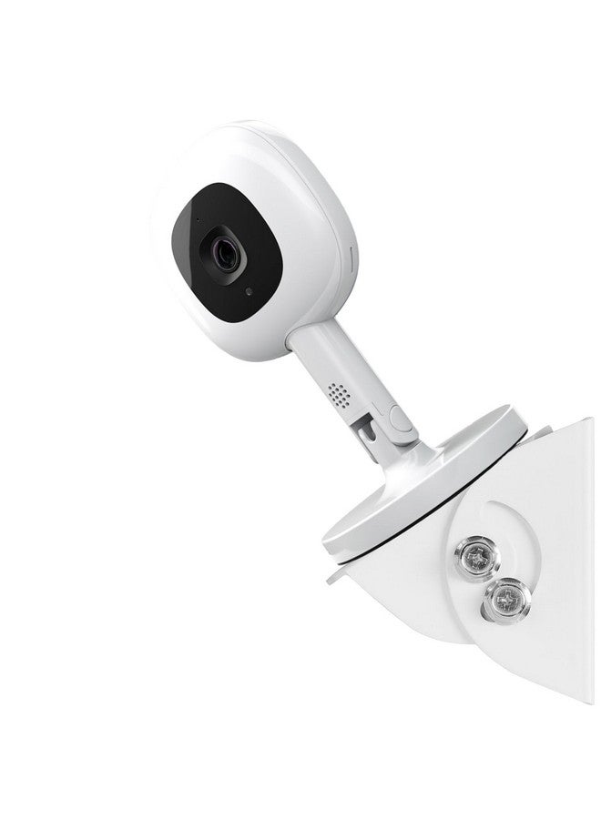 iTODOS Adjustable Angle Wall Mount Bracket Compatible with Nanit Pro Smart Baby Monitor & Flex Stand, Aluminum Alloy Material -White - Image 1