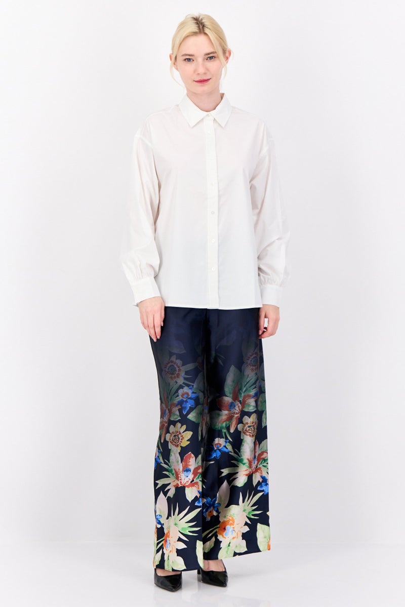 ESPRIT Women Regular Fit Solid Casual Shirts, White - Image 4