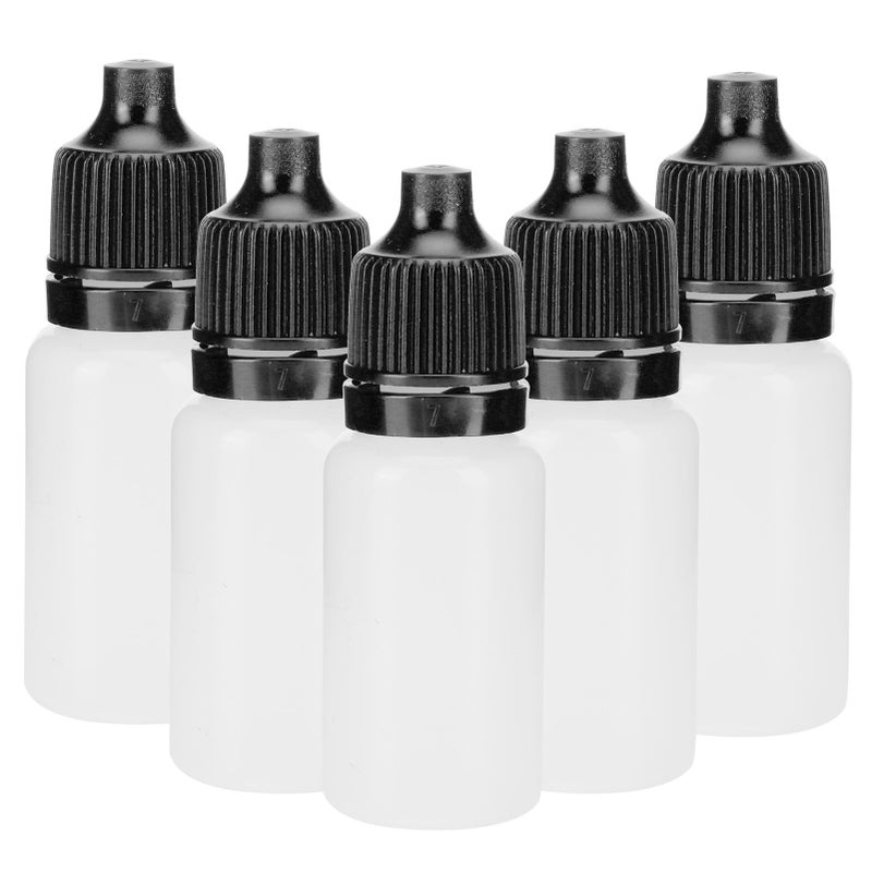 50Pcs 5ml Empty Dropper Bottles Squeezable Eye Liquid Bottle Container with Lids PlugsBlue - Image 3