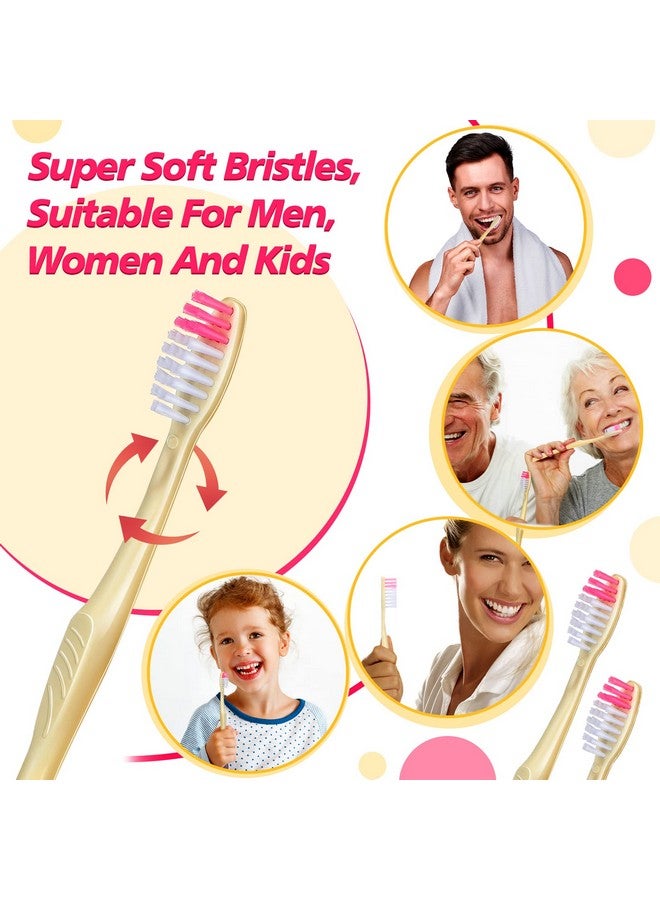 Tessco 500 Pcs Disposable Toothbrushes Individually Wrapped Soft Bristle Tooth Brush Set Travel Toothbrushes Bulk for Adults Oral Hygiene Dental Care Camping Guestroom Hotel(Yellow) - Image 4