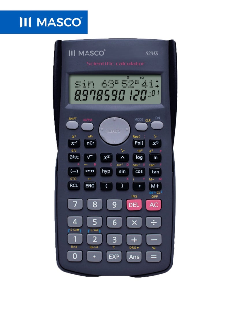 ماسكو آلة حاسبة علمية FX-82MS بـ 240 وظيفة، 10+2 أرقام - Image 1