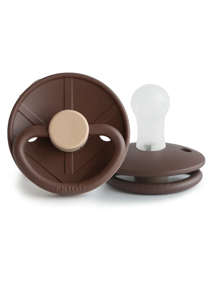 FRIGG Little Viking Silicone Baby Pacifier 0-6M 1-Pack Bjorn Cocoa - Size 1