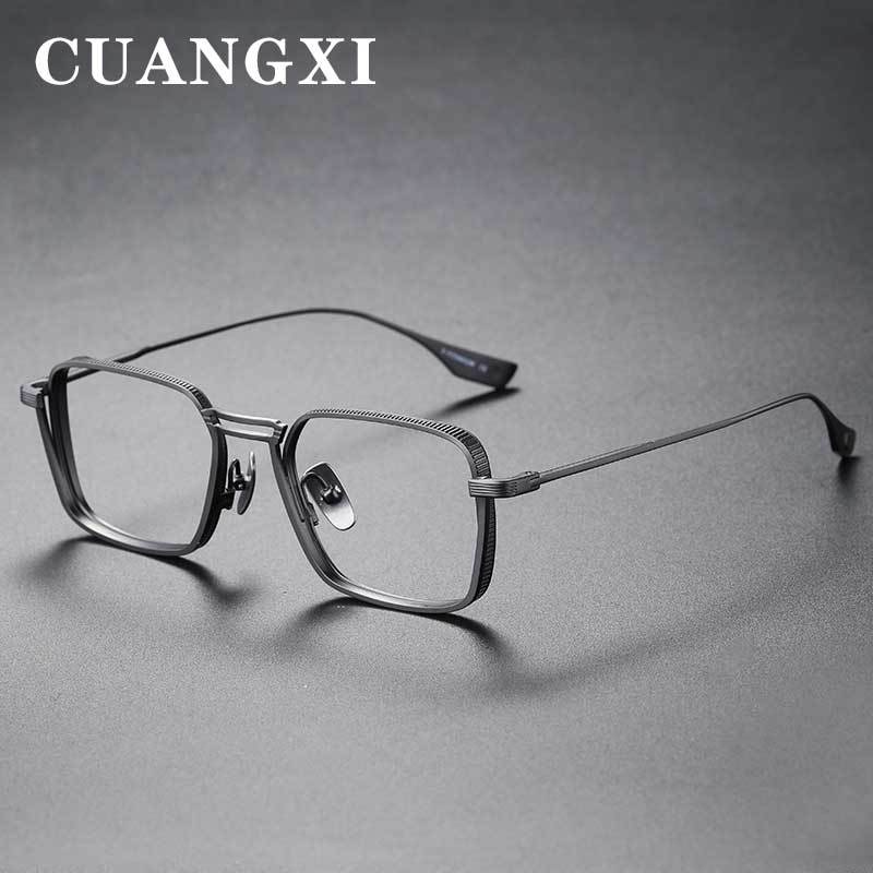 New Large Frame Ultra Light Color Changing Men'S Myopia Presbyopic Glasses Frame Can Be Equipped With Large Face Retro Anti-Blue Light Glasses Frame - Image 3