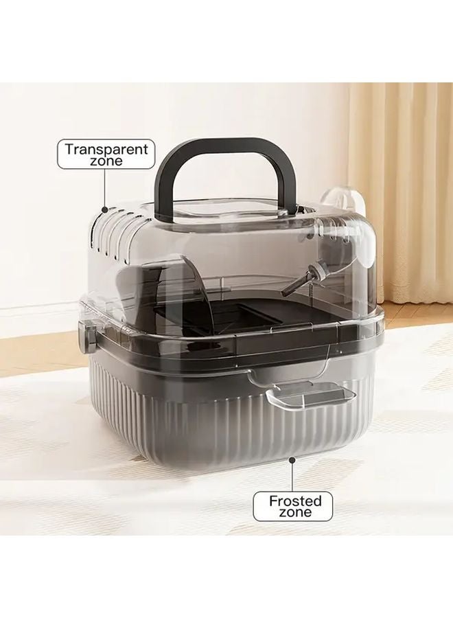 Yellow Deluxe Hamster Cage Set Portable Travel Cage For Sugar Gliders Flower Rats Golden Bears - Image 4