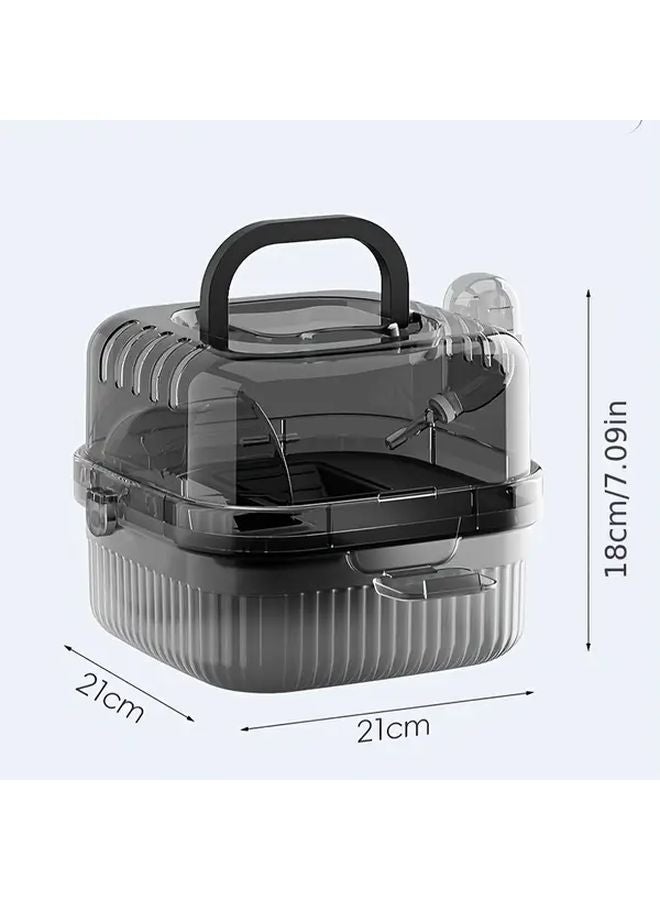 Yellow Deluxe Hamster Cage Set Portable Travel Cage For Sugar Gliders Flower Rats Golden Bears - Image 3