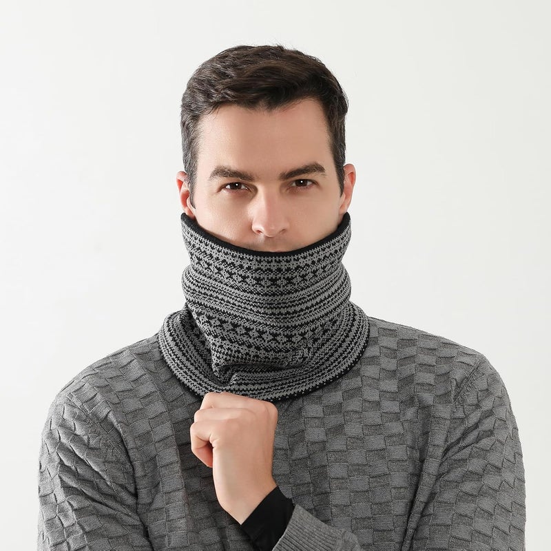 NovForth Winter Neck Warmer Men Ski, Neck Gaiter Face Scarf Women, Fleece Scarf for Men Gaiter Mask, Thick Windproof Scarves - Image 3